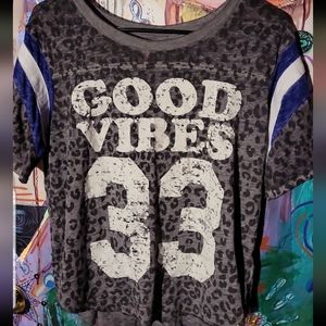 Leopard good vibes shirt